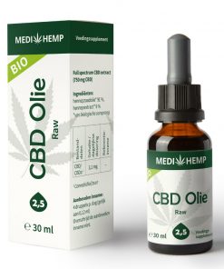 MediHemp CBD Olie Raw Bio 2,5% 30ml